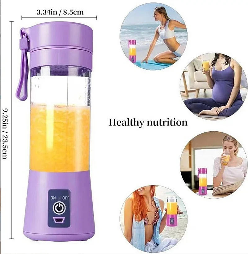 Description Picture 3 of itemElectric Mini Juice Shake Blender Portable Mini Whirlwind Juice Cup Charging Mini Edition Fruit Juice Machine 6 Blades