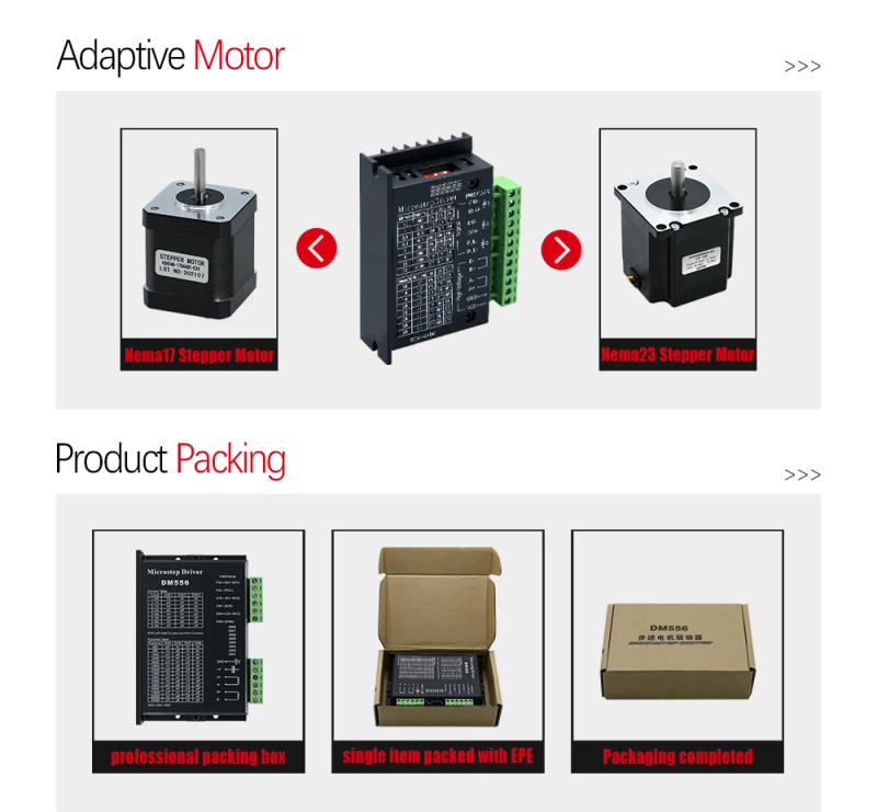 Description Picture 6 of itemMicrostep Driver DM542 DM556 DM860H DM860A Driver For Nema17 Nema23 Nema34 42/57/86 Stepper Motor
