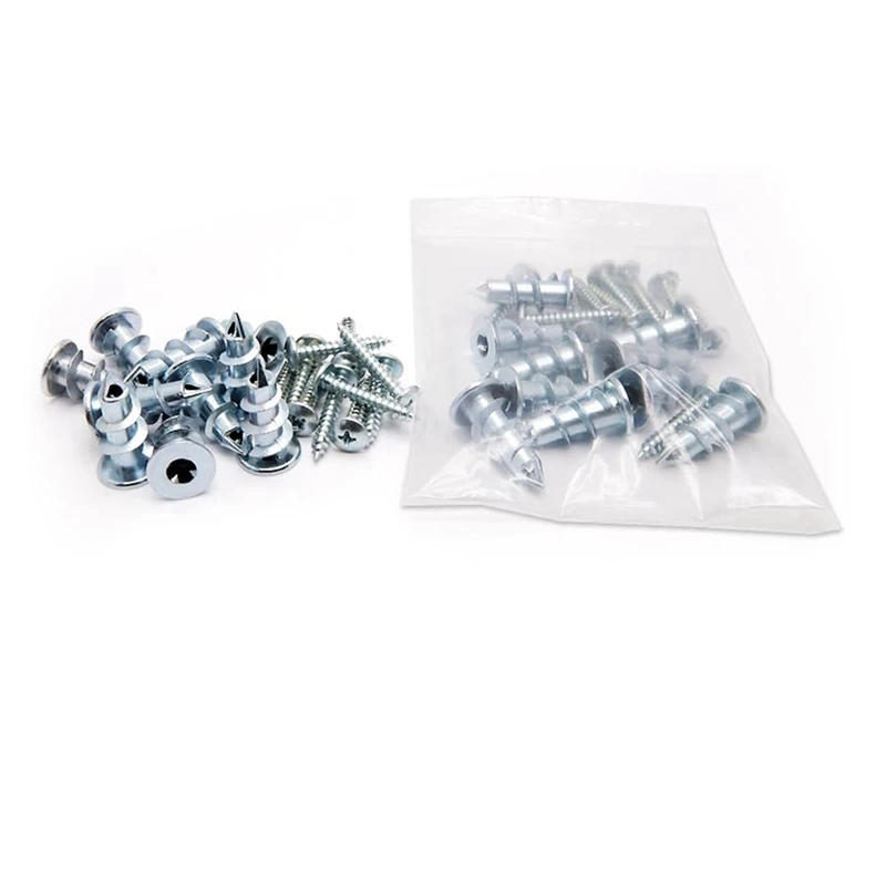Description Picture 5 of item30Piece Zinc Self-Drilling Drywall/Hollow-Wall Anchor Kit With Screws Silver Metal