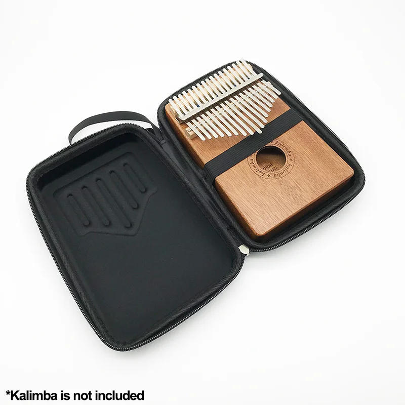 Description Picture 2 of item17-Keys Kalimba Case Thumb Piano Bag Black Portable Carrying For Kalimba Shockproof Waterproof Kalimba Storage Bag Accessories