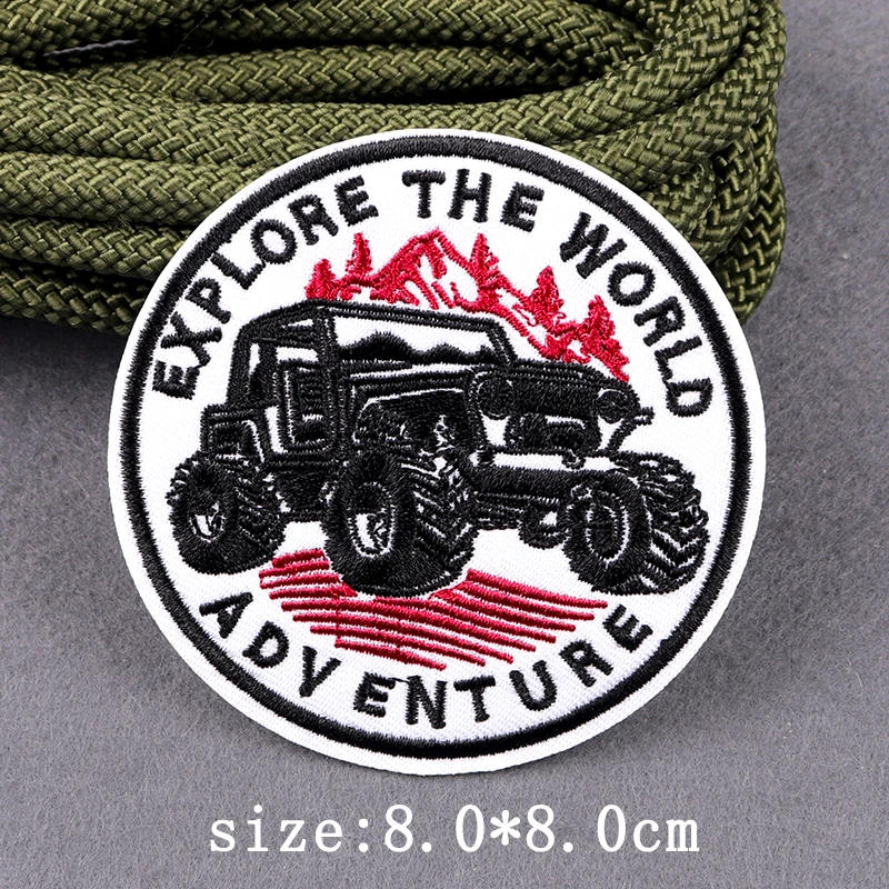 Description Picture 6 of itemWilderness Outdoor Embroidery Patches for Clothing Iron on Patches on Clothes Camping Adventure Patch for Clothes Sticker Badges