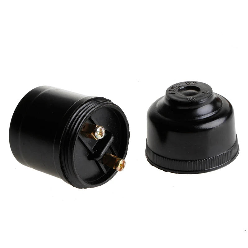 Description Picture 2 of itemSet of 5 Black Plastic Lamp Bases LED Lamp Diode Holders Black E27 Light Bulb Lamp Holder Base Pendant Screw Sockets