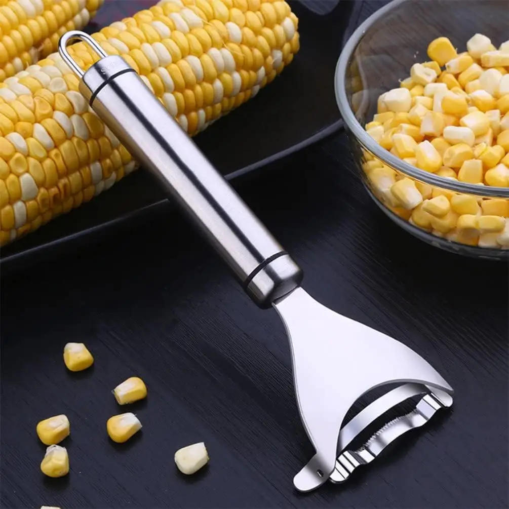 Description Picture 6 of itemStainless Steel Corn Peeler Corn Planer Thresher Stripper Cutter Corn Shaver Melon Fruit Planer Sheller Home Kitchen Gadget Tool