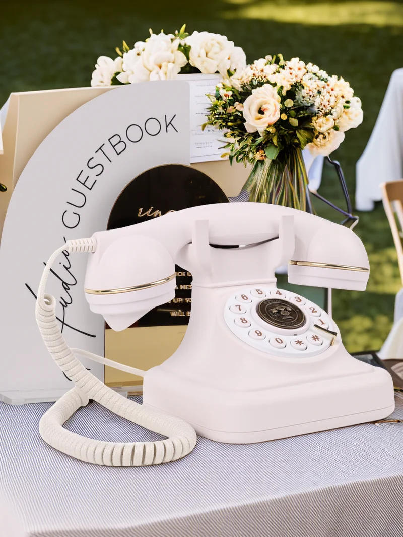 Description Picture 5 of itemAudio Guestbook Telephone Wedding Phone For Party Gathering Audio Guest Book Telephone DIY Original Guestbook Message Recording