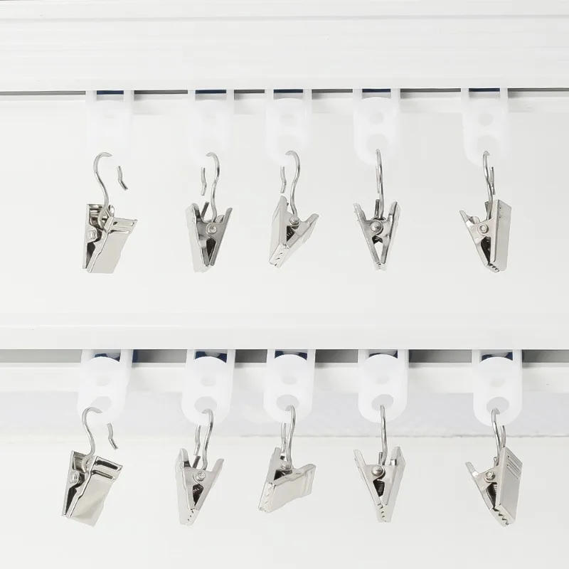 Description Picture 5 of item10/50Pcs Metal Mini Curtain Clips with Hook Multifunctional Shower Curtain Hook Home Photos Decoration Clips Window Accessories