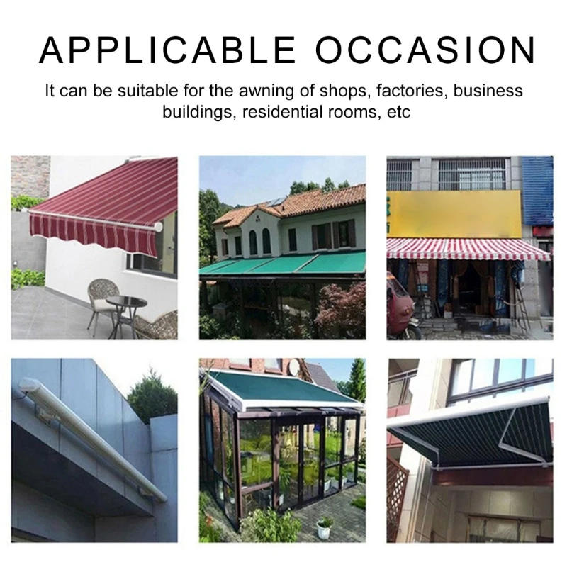 Description Picture 5 of itemRetractable Awning Component Manual Aluminum Crank Gear Box for Sunshade Metal Awnings Head Accessories Spare Parts DropShipping