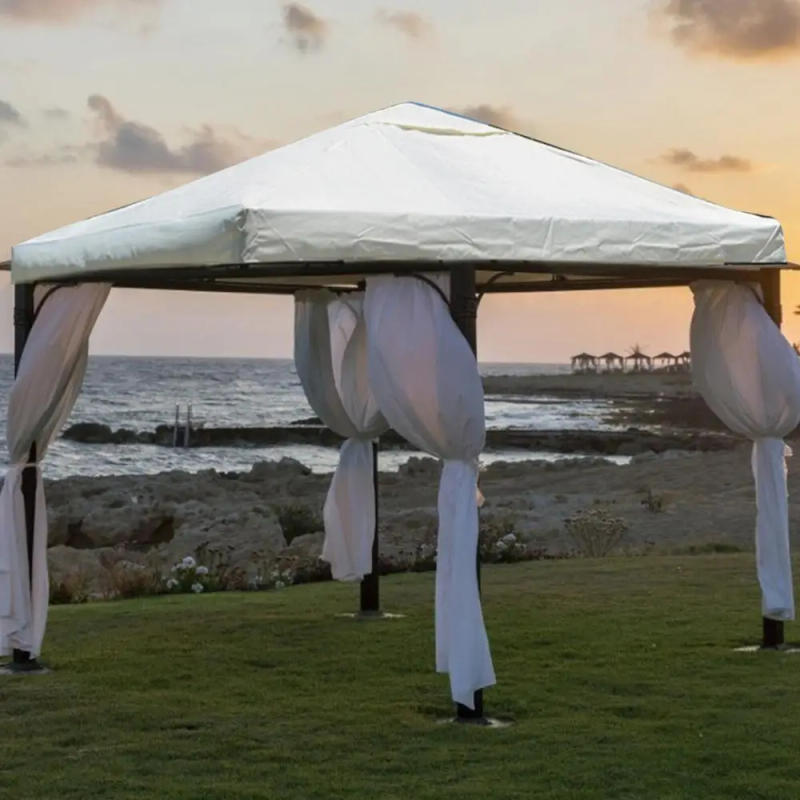 Description Picture 4 of itemOutdoor Replacement Canopy Top 3x3m 300D Polyester Cloth Double Tier Gazebo Roof Cover Garden BBQ Gazebo Top Replacement Cover
