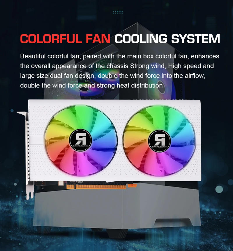 Description Picture 4 of itemGAME REVOLUTION RX 580 8GB GDDR5 256bit White RGB AMD GPU For Desk Computer Gaming Graphics Card