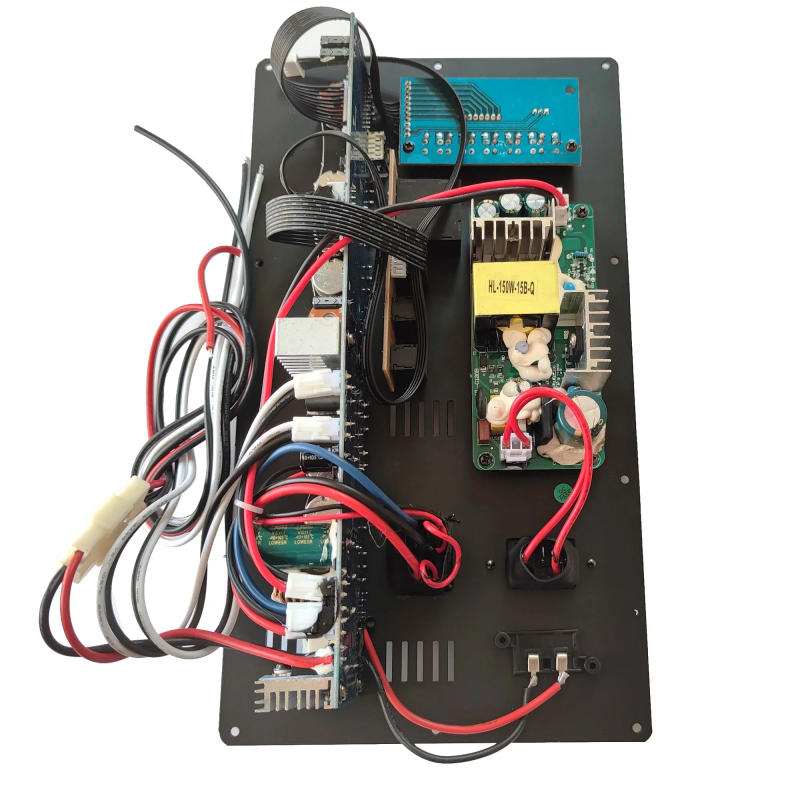 Description Picture 4 of item12V 110V 220V Digital Bluetooth 2.0 Stereo 2*150W 300W Amplifier Board for 8-18 Inch Speaker with Microphone Guitar In