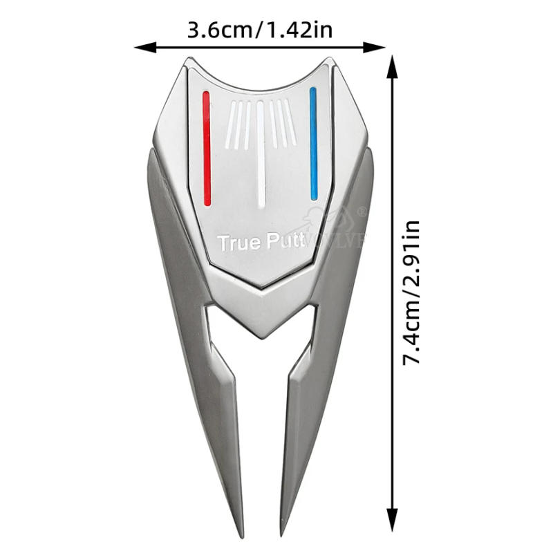 Description Picture 4 of item1pc Golf divot repair tolls with magnetic Three lines aimingball markers lovely gift for husband wife boy girls golf ball games