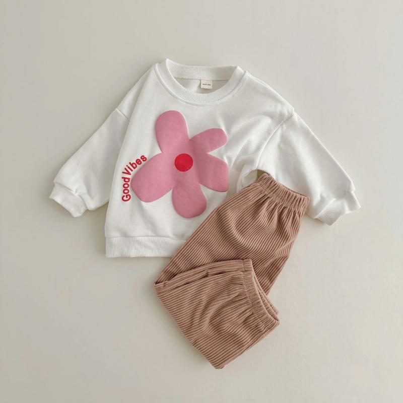 Description Picture 4 of item2PCS/Set Autumn Baby Boys Clothes Casual Set Prints Sweater+Corduroy Pants Kids Clothing Baby Girls Outfit Cotton Suit