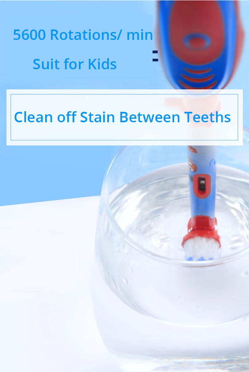 Description Picture 4 of itemOral-B Kids Electric Toothbrush Soft Bristles Replaceable Brush Head with 2 Minutes Timer Function For Kids 5+