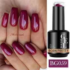 BORN PRETTY 15ml Dark Red Color Gel Nail Polish Winter Autumn Christmas Soak Off UV LED Gel Nail Art DIY Design Varnishes