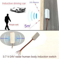 DC 5V12V24V 3A Microwave Radar Sensor Switch Controller 5m Human Body Induction On/Off for PWM LED Single color Strip customized