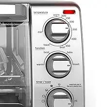 Description Picture 4 of itemBLACK+DECKER 4-Slice Toaster Oven, TO1745SSG, Even Toast, 4 Cooking Functions Bake, Broil, Toast and Keep Warm, Removable Crumb