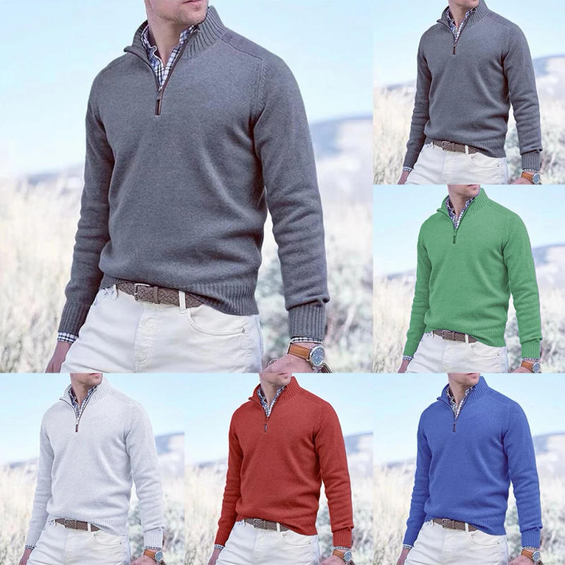 Description Picture 2 of itemSweater Men\'s Sweater Casual Knit Top Long Sleeve Medium Stretch Regular Solid Color V Neck Daily Hot New Comfy