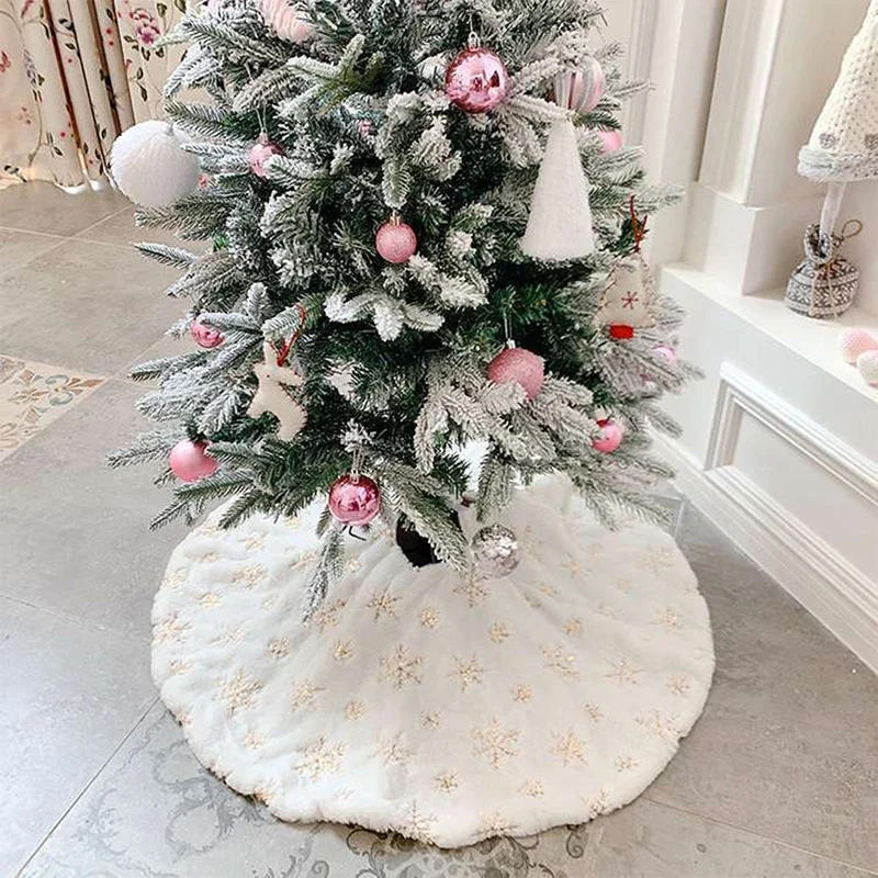 Description Picture 2 of itemHigh-Quality Creative Christmas Tree Skirt Christmas Trees Foot Carpet Skirts Mat New Year Home Party Supplies 2025