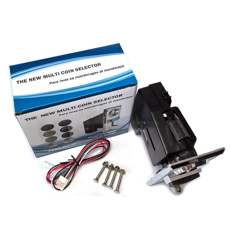 Description Picture 5 of itemMulti Coin Acceptor Game Toknes Mechanism With 4 Pins Cable For Claw Crane Neo Geo Arcade Slto Vending Machine Pinball Parts