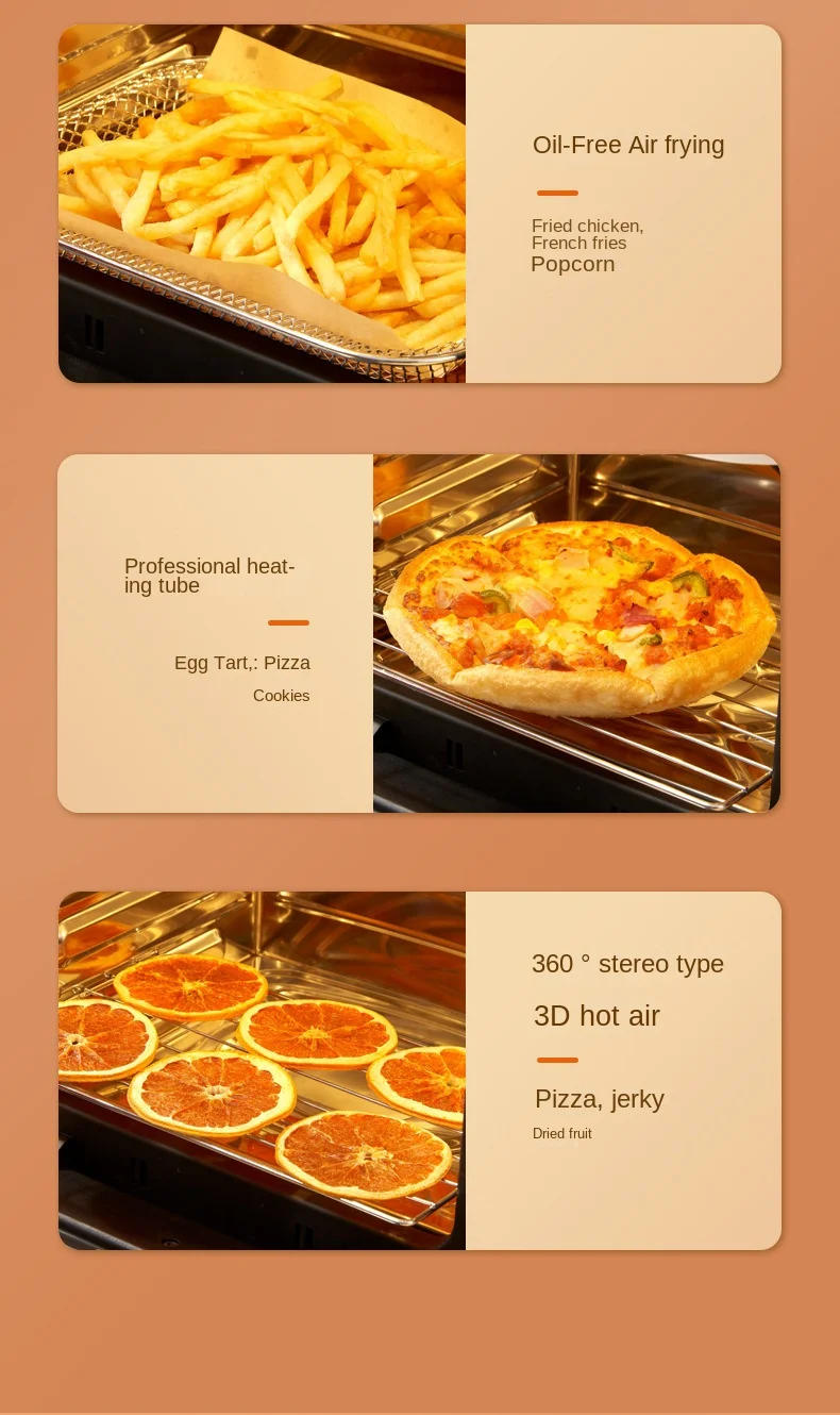 Description Picture 6 of item15L air fryer household large capacity multi-function electric oven fryer French fries machine