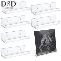 1Set Clear Acrylic Record Shelf Wall Mount Album Records Storage Rack With Installation Hardware Tools Home Floating Bookshelf