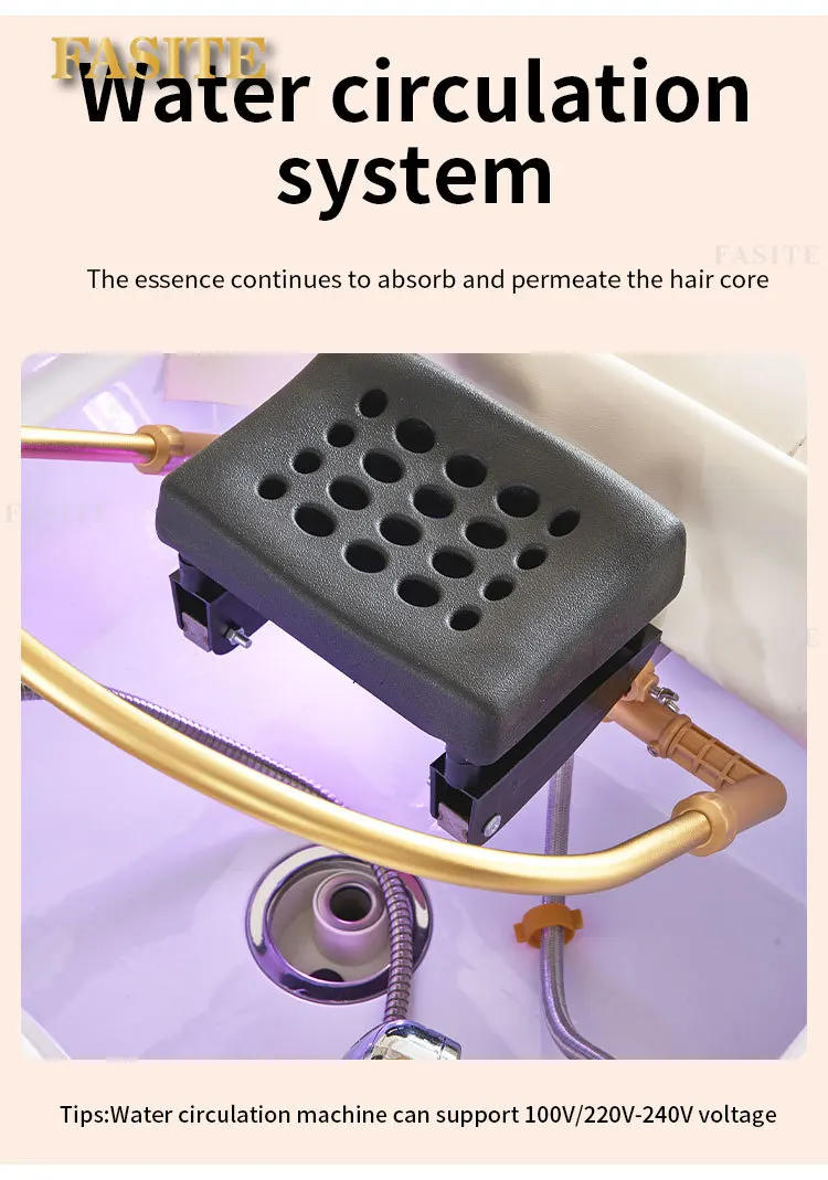 Description Picture 4 of itemHead Spa Shampoo Chairs Hair Salon Chair Beauty Salon Washbasins Shampoo Washing Bed Professional Women's