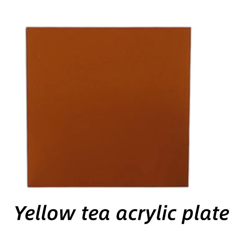 Description Picture 5 of item1Pcs Black / Yellow Tea Acrylic Plate Mirror Matte Matte Plate Translucent Customized Plexiglass Plate Thickness=2/3/4/5mm
