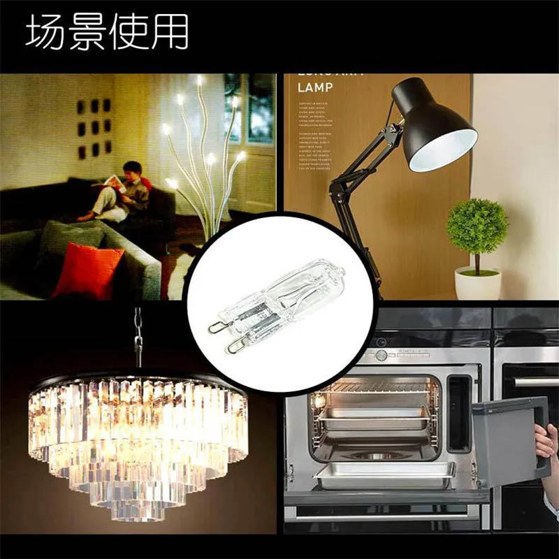 Description Picture 6 of item10/50/100PCS G9 220V 20W 25W 40W LED Lamp Bulbs Inserted Beads Crystal Lamp Halogen Bulb Eco Halogen Light Bulbs Capsule