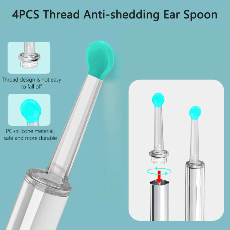Description Picture 5 of itemSmart Visual Ear Sticks Otoscope 1296P Ear Cleaner High Precision Ear Wax Removal Tool Mini Camera Health Care Ear Cleaner