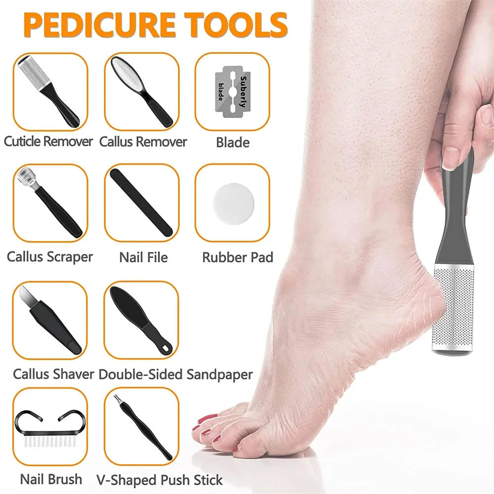 Description Picture 6 of itemElectric Foot File Pedicure Machine Callus Remover Rechargeable Foot Heel Cracked Dead Skin Scrubber Polisher Grinder Tools