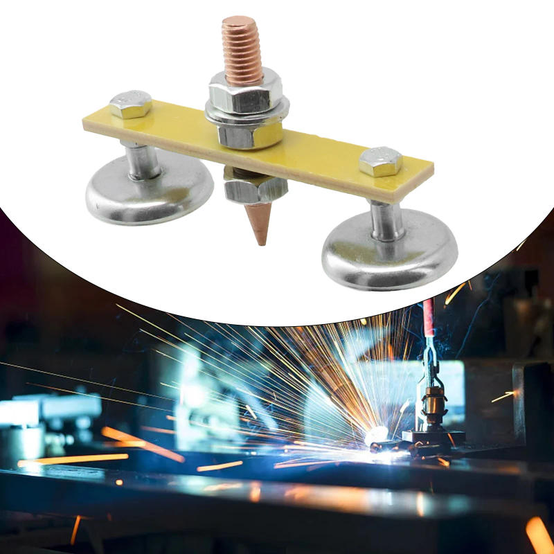 Description Picture 3 of itemWelding Lap Iron Fix Grounding Clip Magnetic Welding Bracket Double Welding Ground Clamp Welding Support Clamp Holder