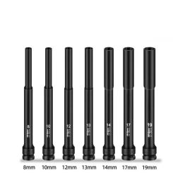 198mm Impact Hex Sockets Deep Shallow Extra Long Socket 1/2 Inch Drive Hex Socket Head 8mm 10mm 12mm 13mm 14mm 17mm 19mm