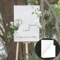 Custom Flower Box Welcome Sign Custom Mosaic Box Flower Box Foam Board DIY for Baby Shower Birthday Party Wedding Decor Supplies