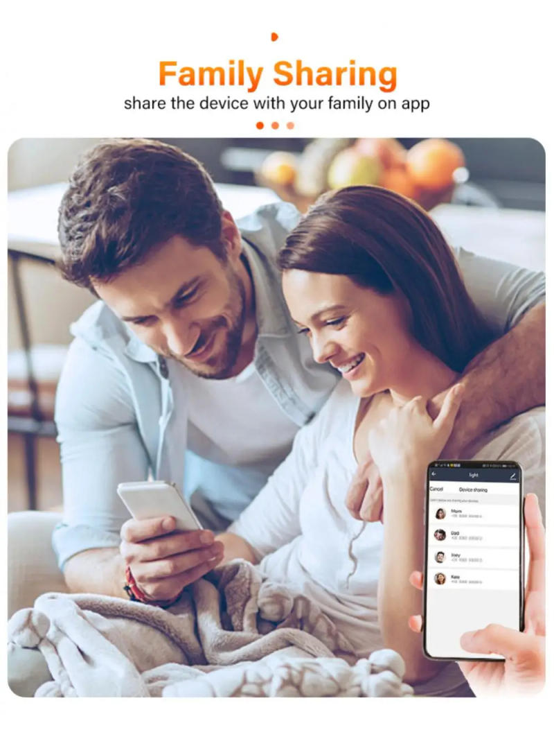 Description Picture 6 of itemAubess Tuya Zigbee WiFi Smart Temperature And Humidity Sensor Smart Home Indoor Hygrometer Remote Control Via Alexa Google Home