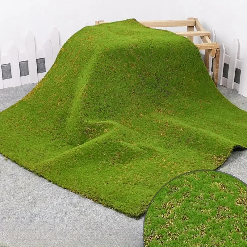 Description Picture 3 of itemArtificial Turf Moss Grassland Fake Grass Lawn Carpet Artificial Turf Outdoor Grass Mat Moss Carpet Outdoor Garden Decorations