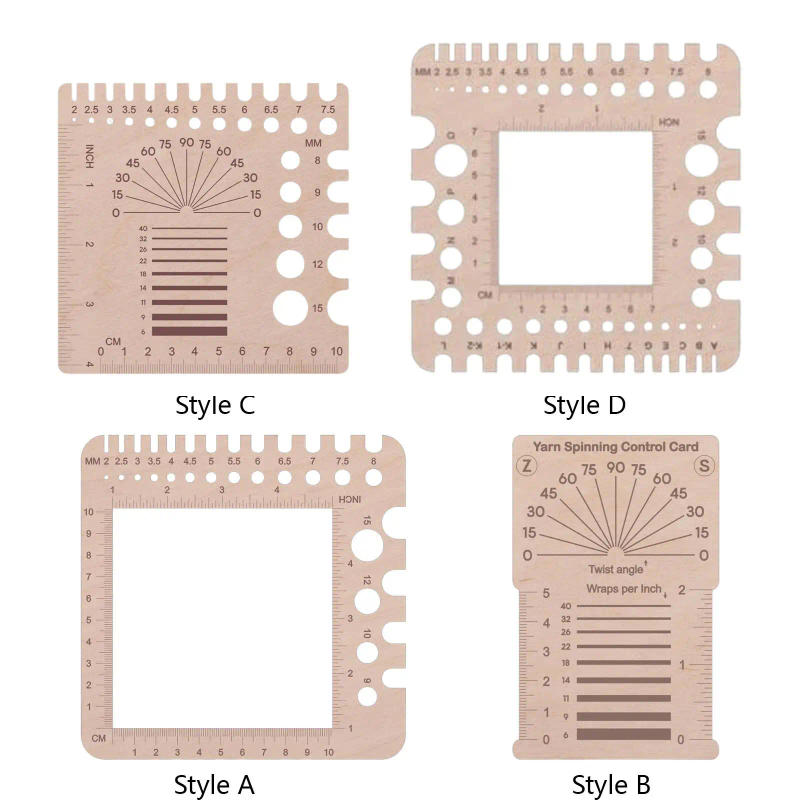 Description Picture 3 of itemWooden Knitting Gauge Ruler Wooden Knitting Pin Gauge, Crochet Accessories, DIY