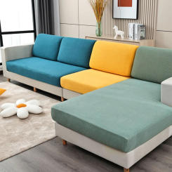 Stretch Sofa Cover Full Package Living Room Sofa Solid Color Cover Non-Slip Cushion Cover Universal Sofa Full Cover Cloth Towel