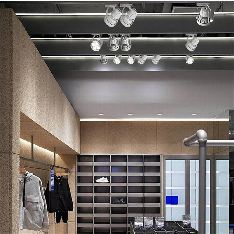 Description Picture 5 of itemLed Tracks Light Fixture Rail COB Ceiling Lamp Spotlight Lighting for Clothing Shop Living Room Store Light Fixture