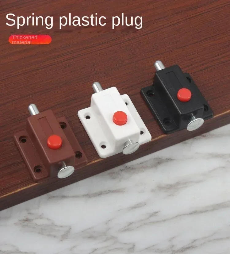 Description Picture 2 of item2pcs  DIY Furniture Hardware Cabinet Box Cupboard Slide Locker Home Door Bolts Latch Lock for Door Window Safety Bolt