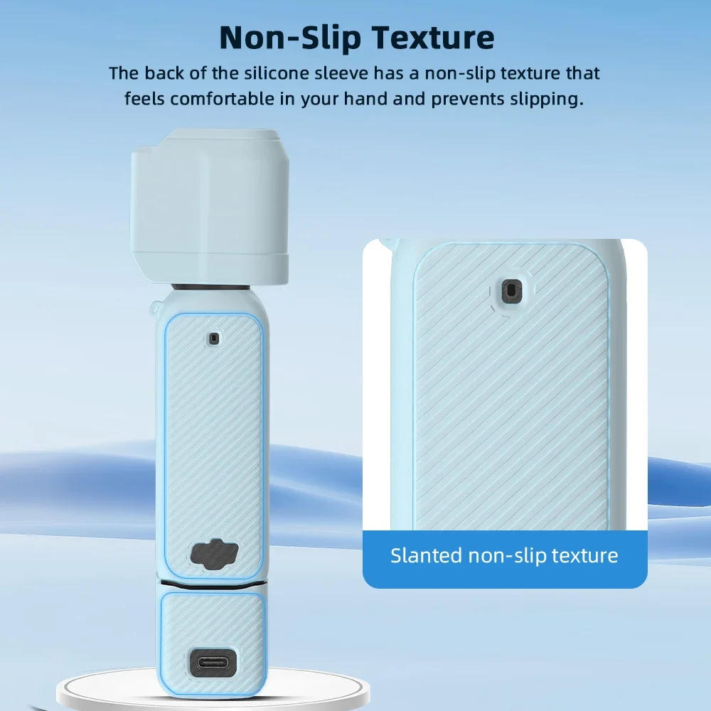 Description Picture 5 of itemBRDRC Silicone Case for DJI Pocket 3 Camera Anti-Scratch Gimbal Camera Protective Cover with Rope Camera Accessories