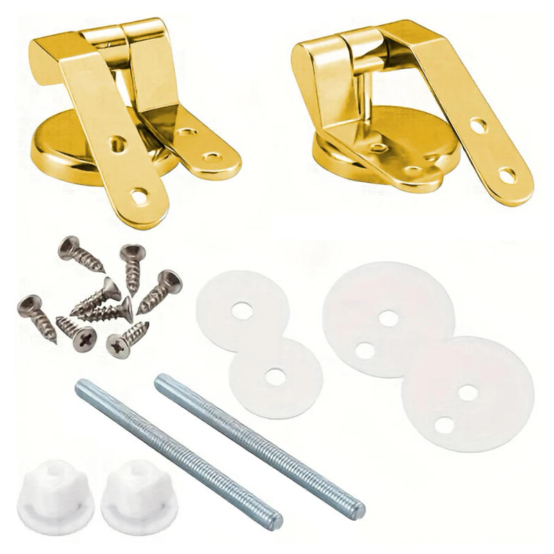 Description Picture 3 of itemZinc Alloy Toilet Seat Hinge Flush Toilet Cover Mounting Connector Toilet Seat Hinge Replacement With Fittings
