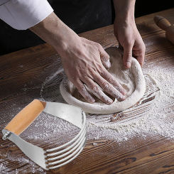 Hand Blender Butter Stir Cut Flour Mixer Stainless Steel Pastry Dough Scraper Manual Kitchen Metal