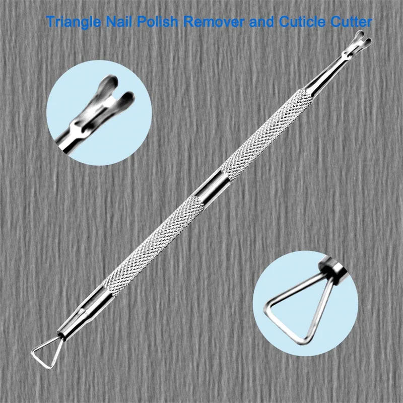 Description Picture 4 of itemManicure Set Tool Cuticle Skin Scissors Steel Push Dead Leather Fork Nail Clipper Cleaning Nails Remover Pusher Pedicure Product