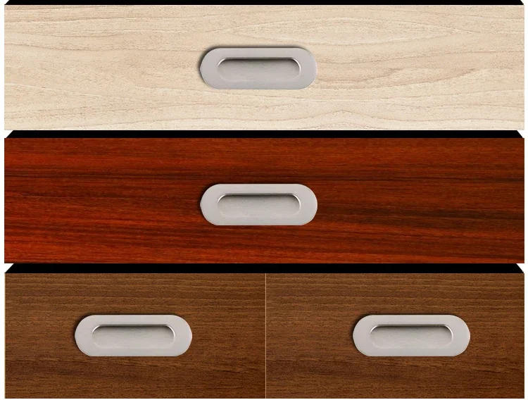 Description Picture 3 of item12cm Long Finger Concealed Door Flush Pulls for Closet Pocket Embedded Knobs Cabinet Drawer Hidden Buckle Kitchen Sliding Door