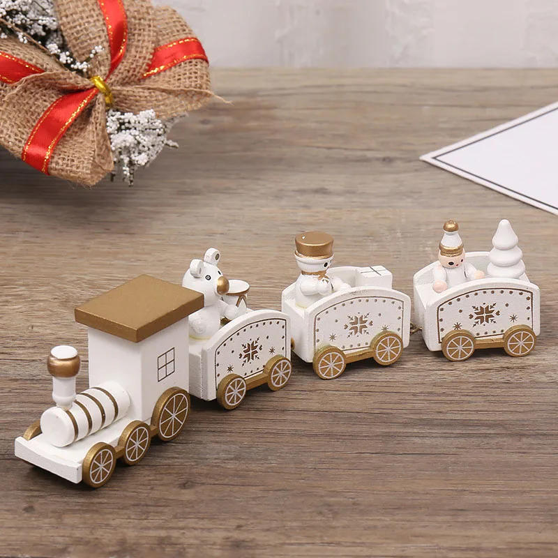 Description Picture 4 of itemChristmas Train Plastic Mini Train Ornament for Children Gifts Home Xmas Party Happy Birthday Cake Topper Decoration supplies