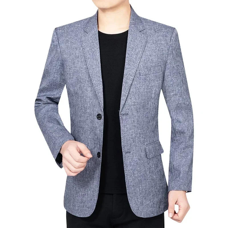 Description Picture 6 of itemNew Spring Man Thin Formal Wear Business Casual Suits Coats Blazers Jackets High Quality Male Slim Blazers Men's Clothing 4XL
