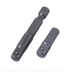 2pcs Impact Socket Adapter 1/4" Hex Shank Drive Extension Rod Wrench Converter For Quick Change Drill Chucks Replacement Tools