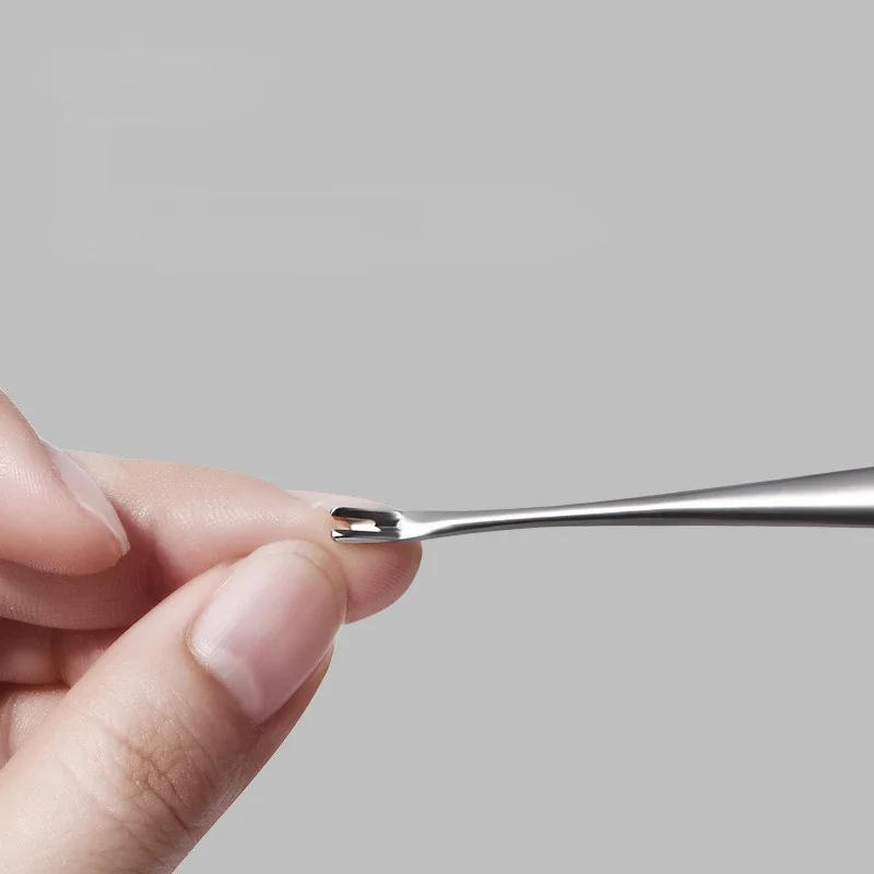 Description Picture 4 of itemU-shaped Cuticle Pushers Nail Fork Nipper Stainless Steel Pusher Nail Cuticle Remover Manicure Pedicure Nail Art Tool