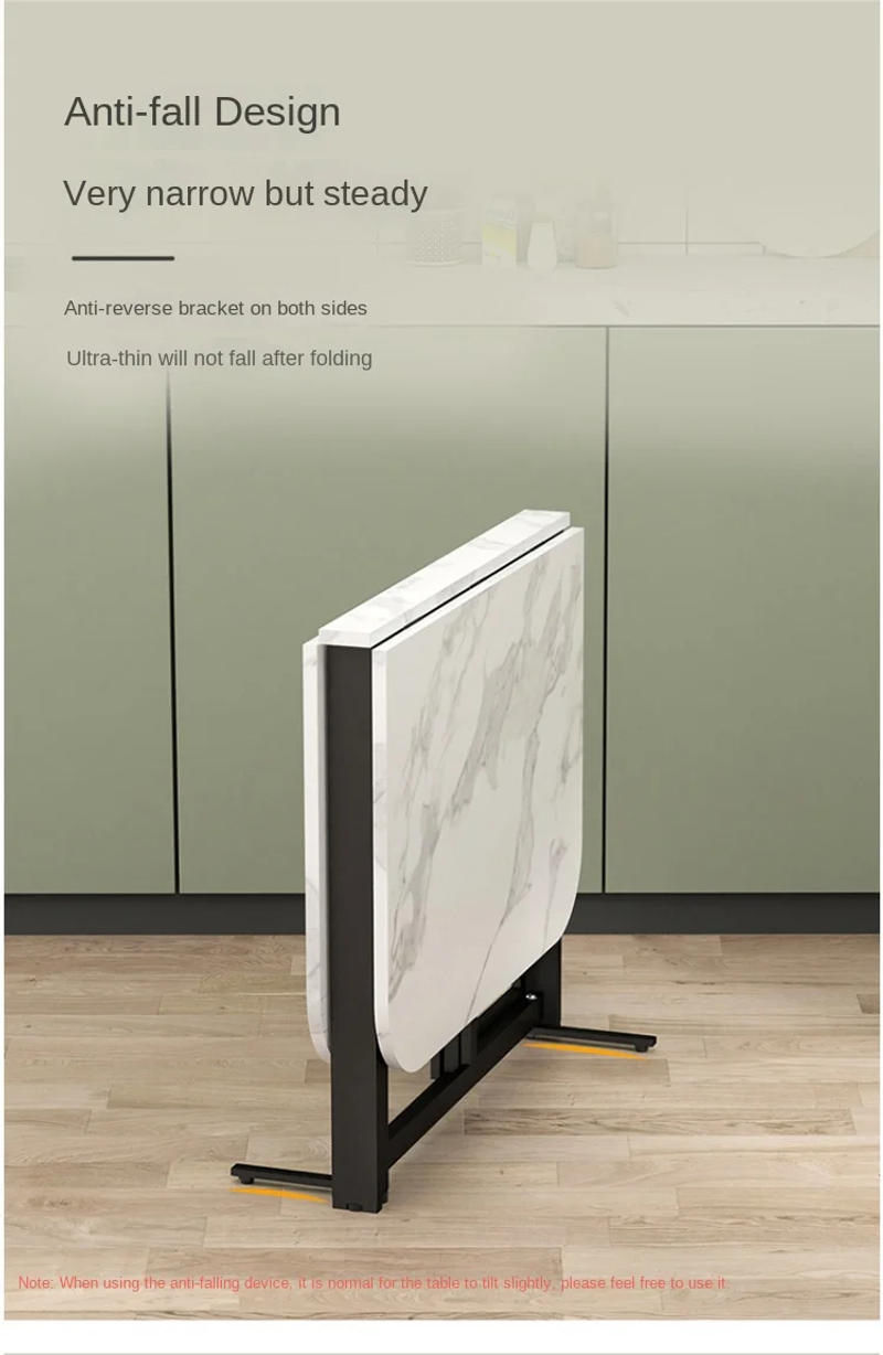 Description Picture 6 of itemHome Folding Dining Table  Small-sized Apartment Homestay Rental House Multifunctional Convenient Storage Movable Dining Table