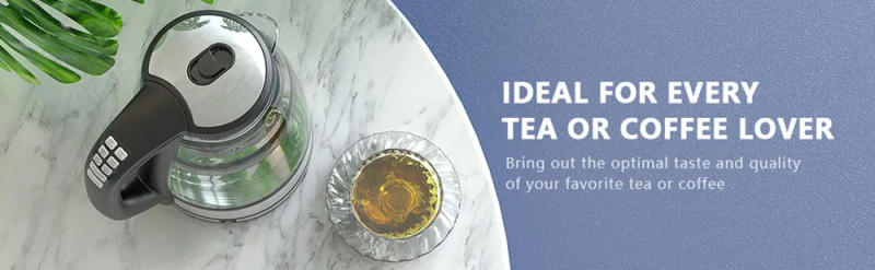 Description Picture 2 of itemDEVISIB 2.0L Electric Glass Kettle 2200W Fast Boil Temp Control Keep Warm 4H Auto Shut-Off Boil-Dry Protection for Coffee & Tea