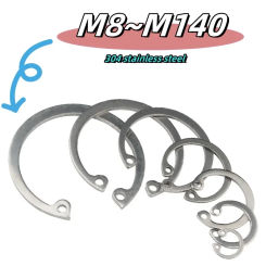 304 Stainless Steel Hole with C-ring Large Size C-ring Washer M8-M140